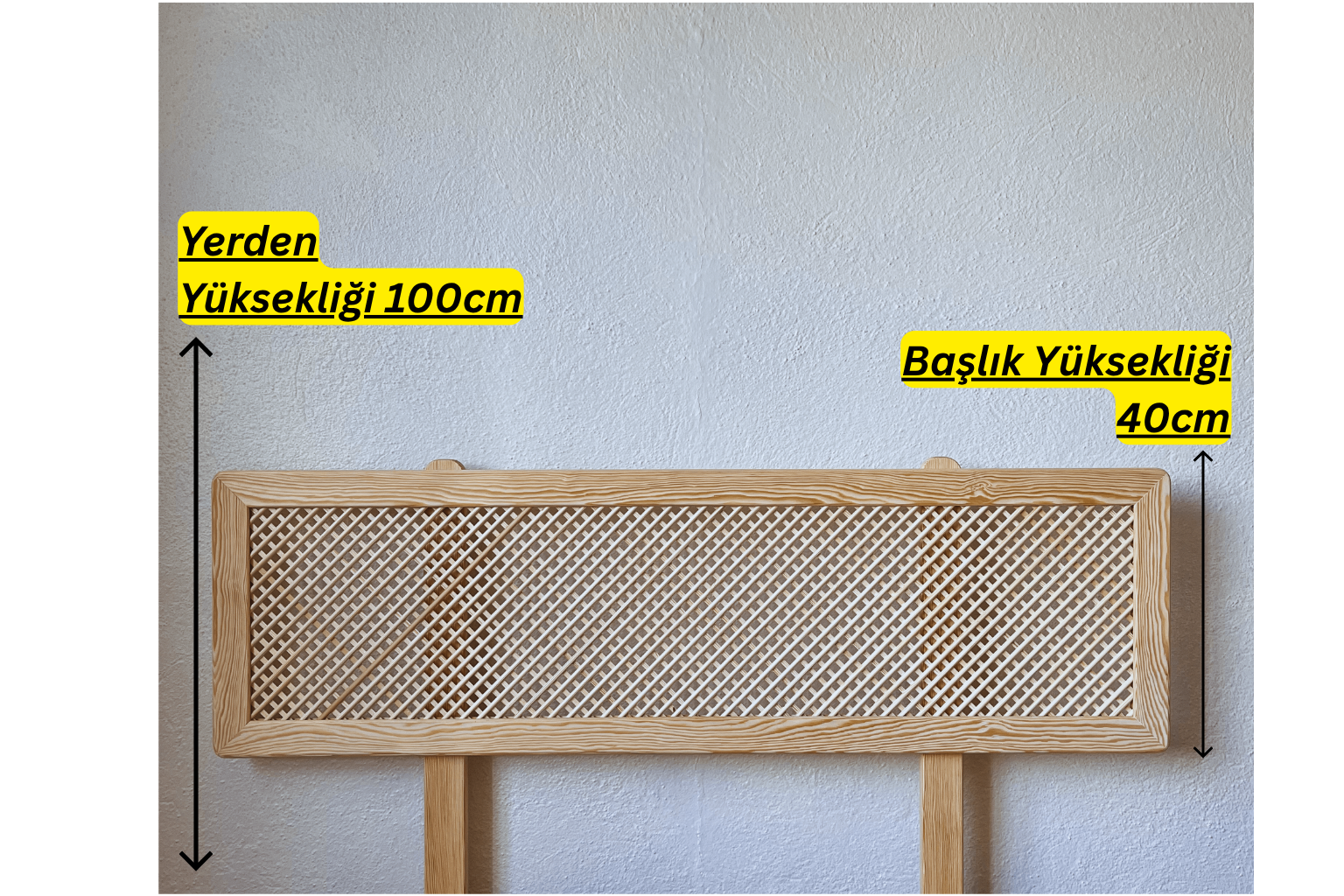 Ahşap Yatak Karyola Başlığı